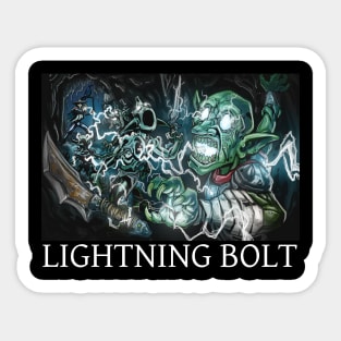 Caverns & Creatures: Lightning Bolt Sticker